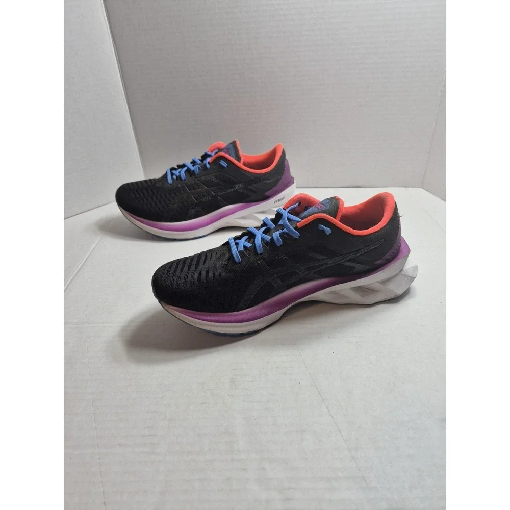 ASICS Novablast Women's 7.5‎ Running Shoes Black Blue Purple 1012A584 OG